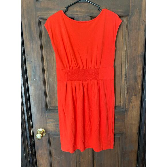 Ann Taylor LOFT Red Dress Small Cotton Modal - Picture 7 of 8
